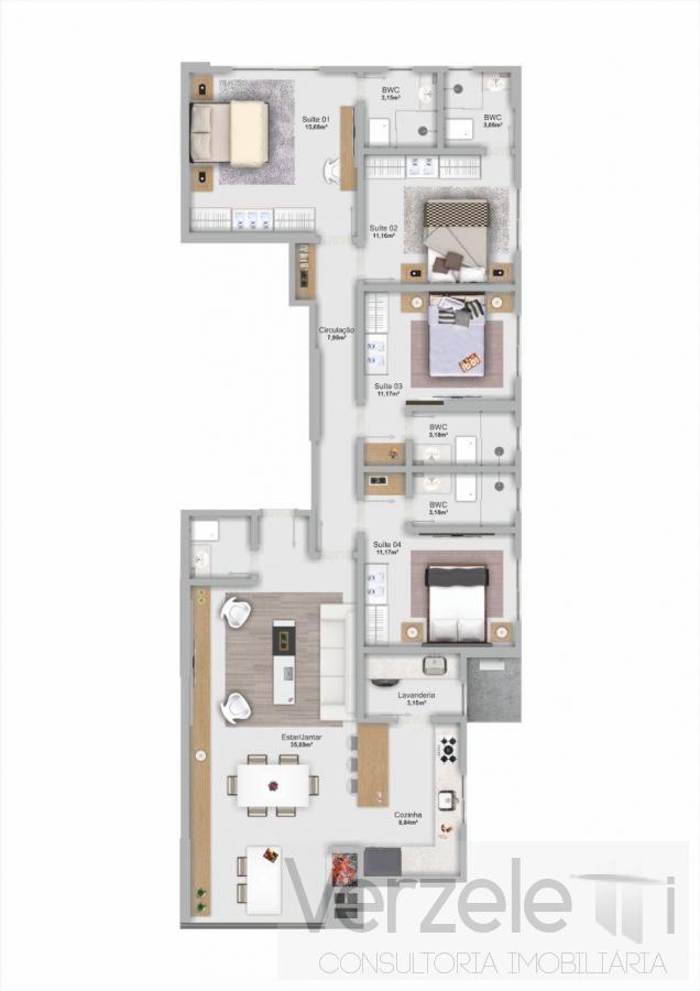 Apartamento, 4 quartos, 137 m² - Foto 8