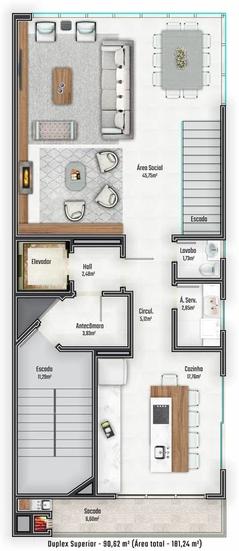 Cobertura, 4 quartos, 181 m² - Foto 17