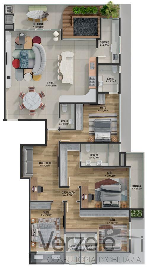 Apartamento, 3 quartos, 121 m² - Foto 25