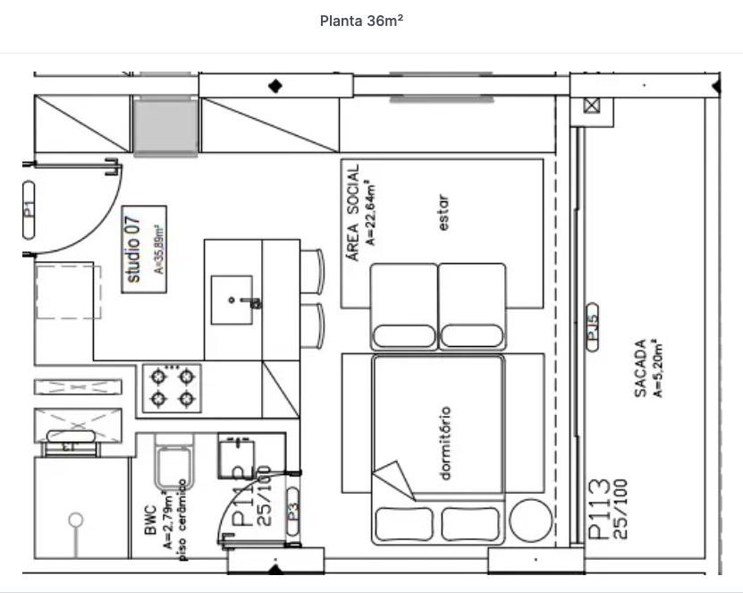 Apartamento, 1 quarto, 48 m² - Foto 13
