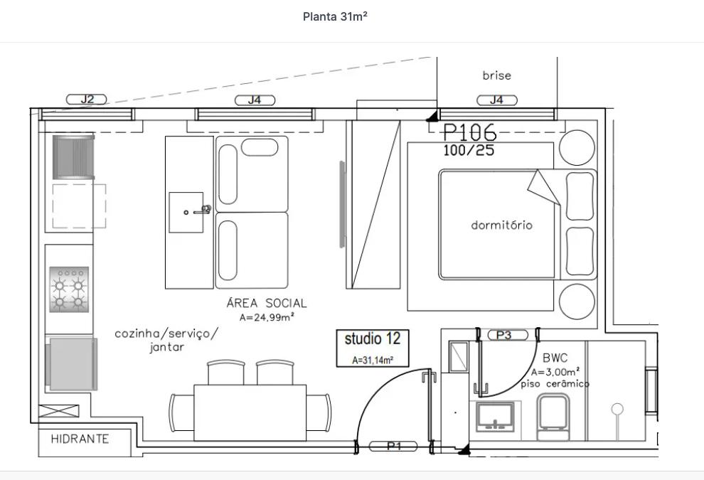 Apartamento, 1 quarto, 48 m² - Foto 14