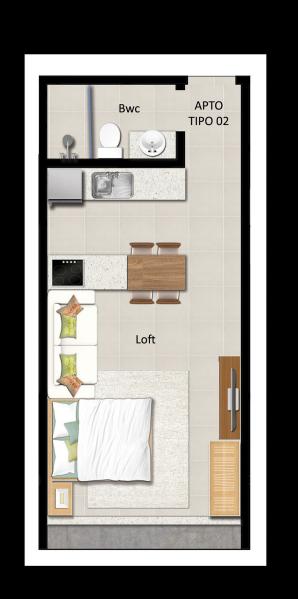 Flat/Apart Hotel, 1 quarto, 37 m² - Foto 21