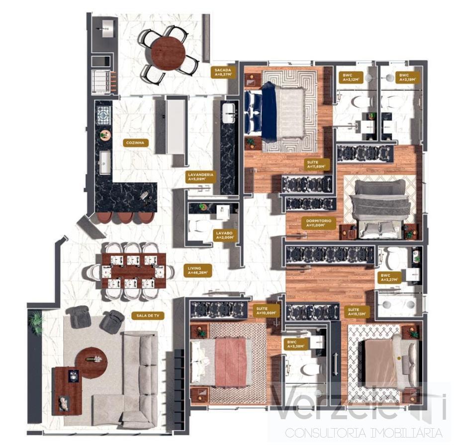 Apartamento, 3 quartos, 132 m² - Foto 16