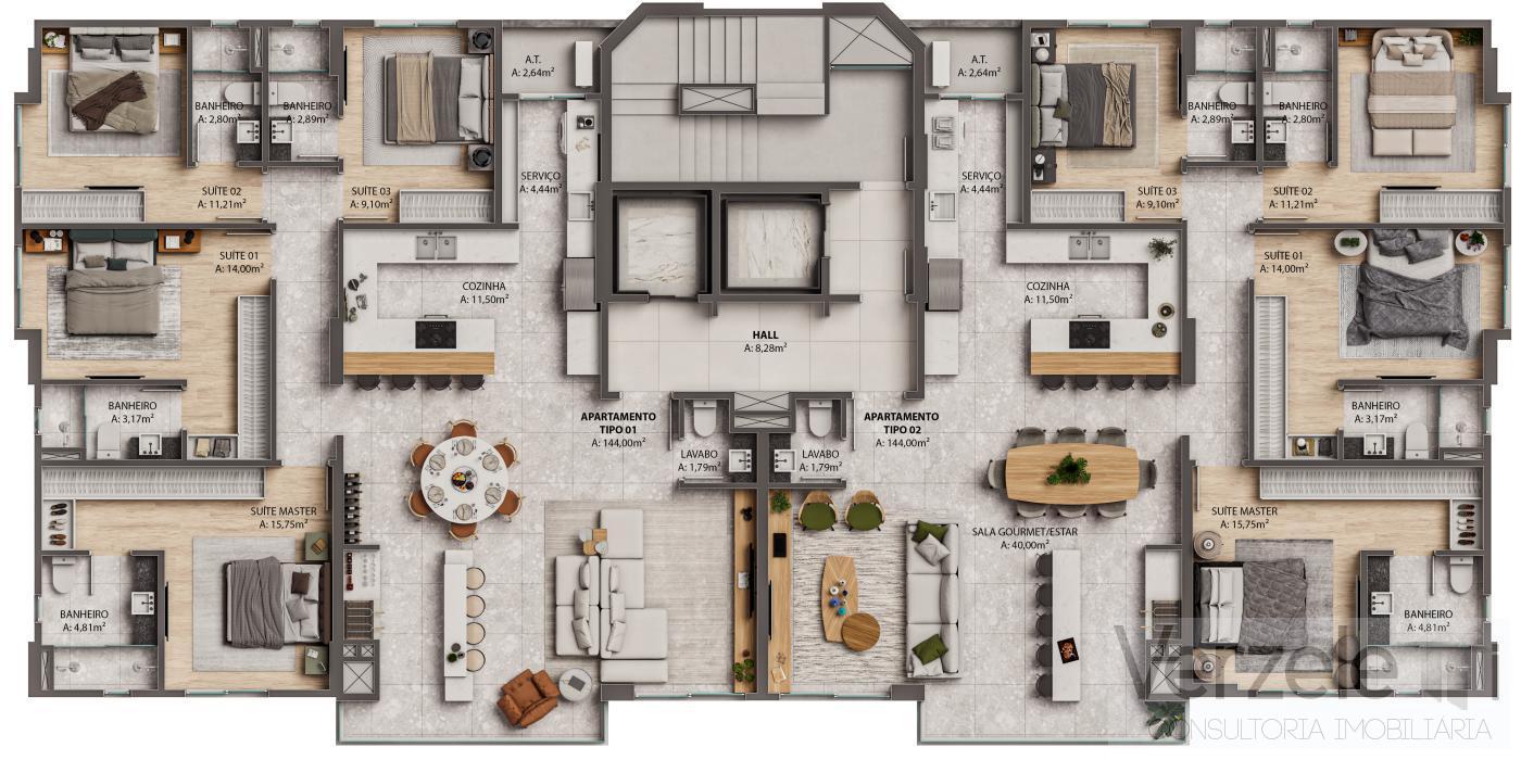 Apartamento, 4 quartos, 145 m² - Foto 14