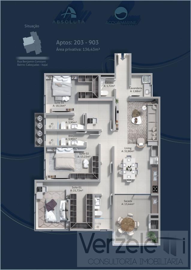 Apartamento, 3 quartos, 136 m² - Foto 57
