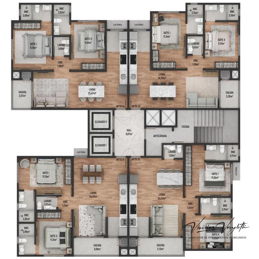 Apartamento, 2 quartos, 68 m² - Foto 11