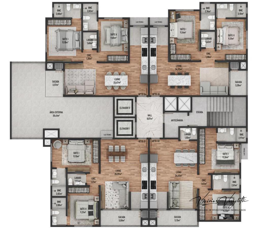 Apartamento, 2 quartos, 68 m² - Foto 12