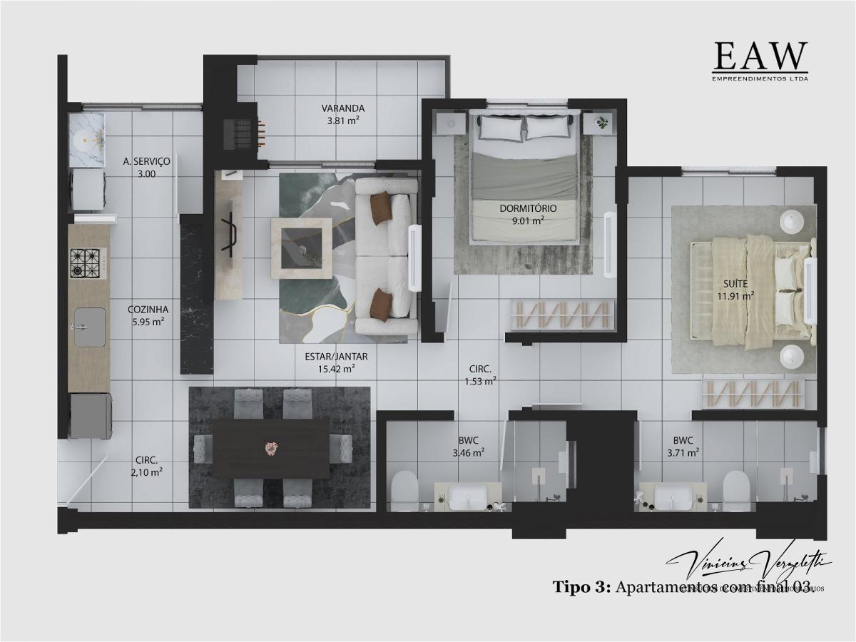 Apartamento, 2 quartos, 71 m² - Foto 32