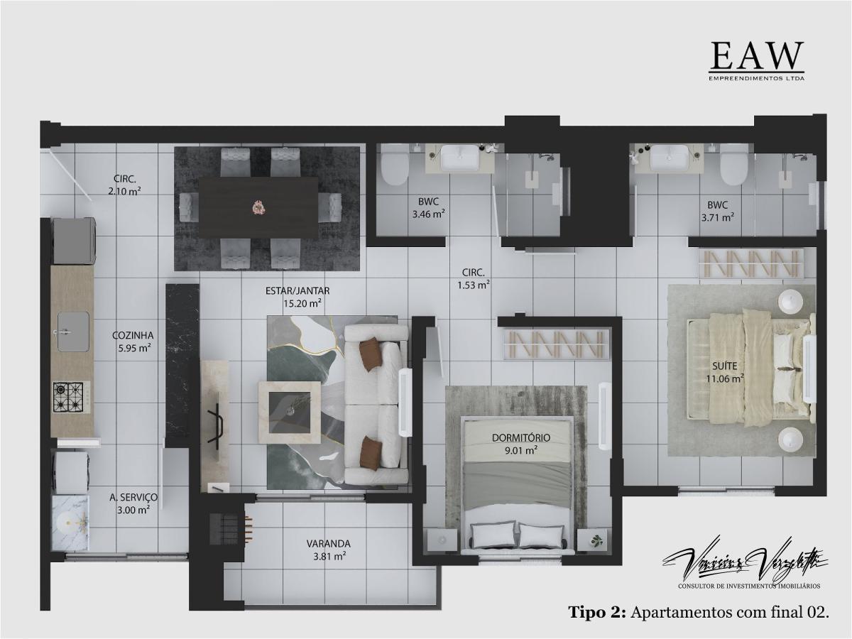 Apartamento, 3 quartos, 84 m² - Foto 10