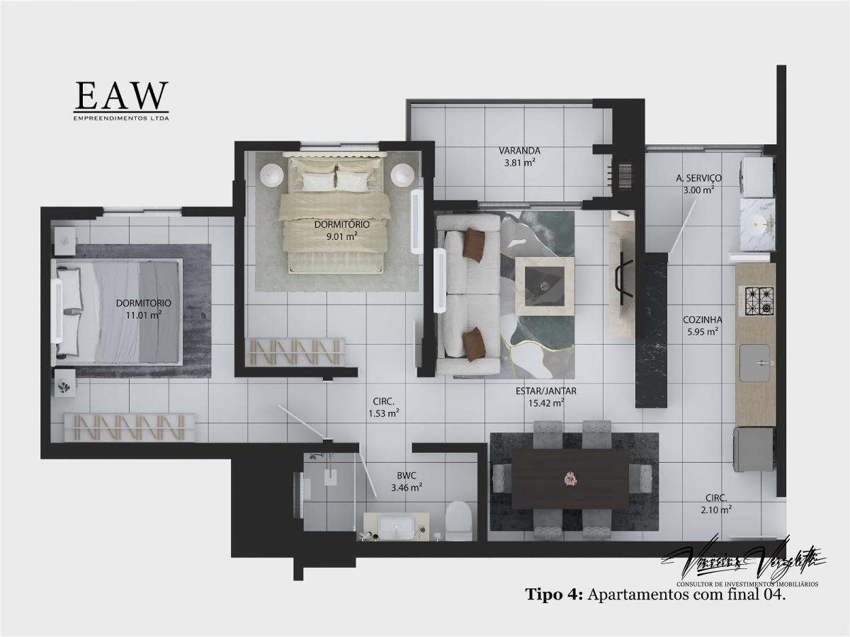 Apartamento, 3 quartos, 84 m² - Foto 12