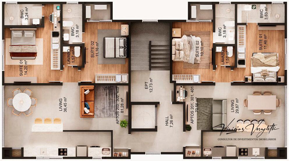 Apartamento, 2 quartos, 81 m² - Foto 10