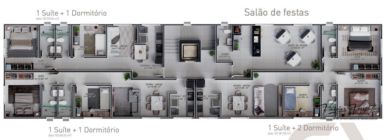 Apartamento, 2 quartos, 60 m² - Foto 8