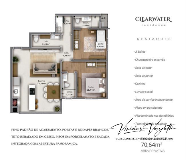 Apartamento, 2 quartos, 71 m² - Foto 11