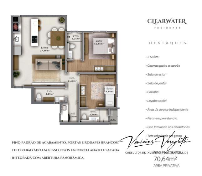 Apartamento, 2 quartos, 71 m² - Foto 9