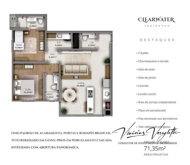 Apartamento, 2 quartos, 71 m² - Foto 10