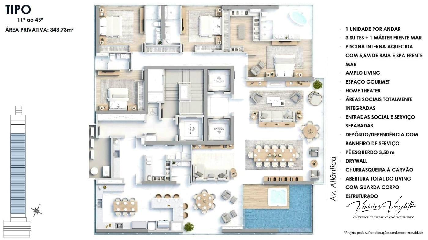 Apartamento, 4 quartos, 343 m² - Foto 33