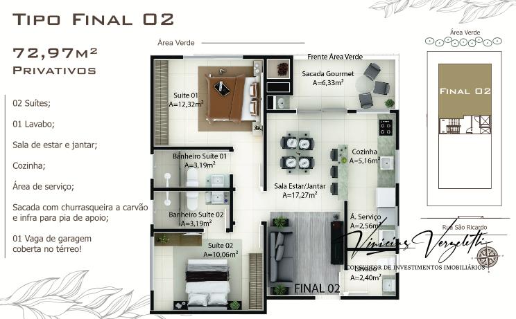 Apartamento, 2 quartos, 75 m² - Foto 12