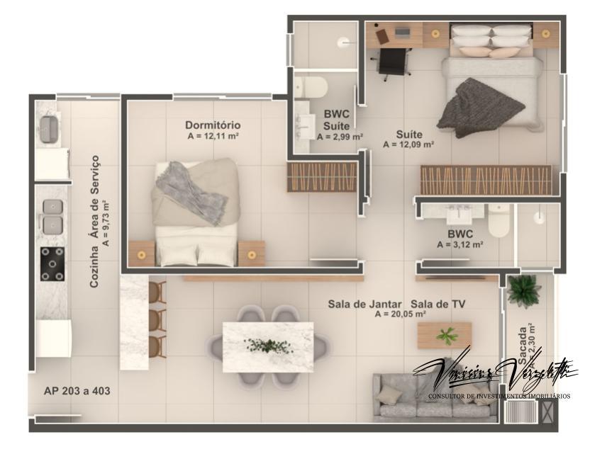 Apartamento, 2 quartos, 72 m² - Foto 11