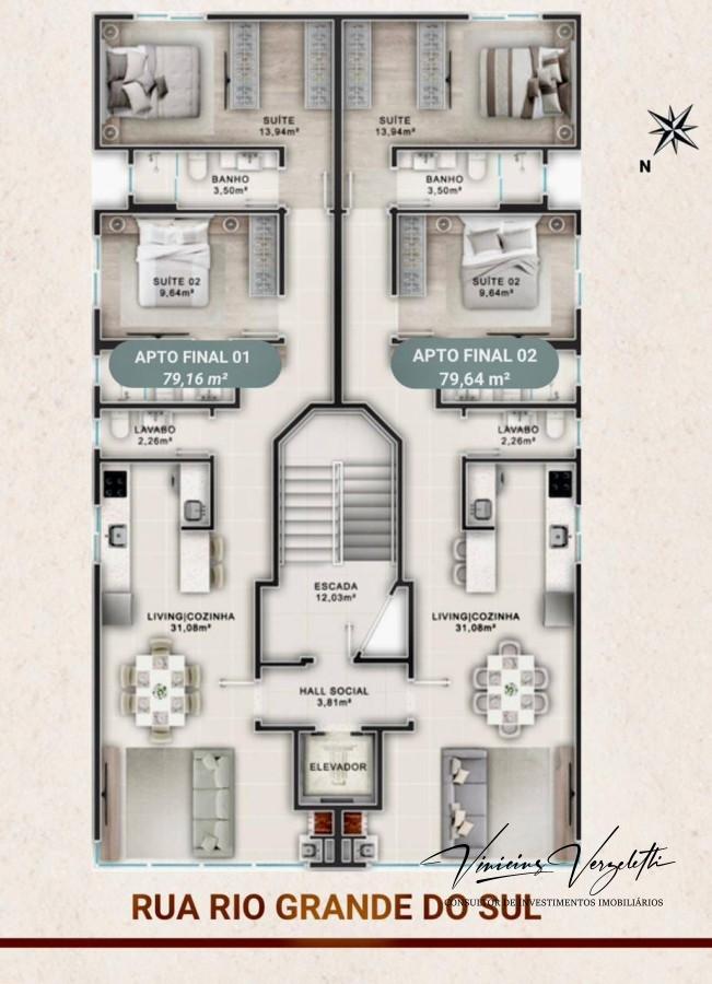 Apartamento, 2 quartos, 79 m² - Foto 6