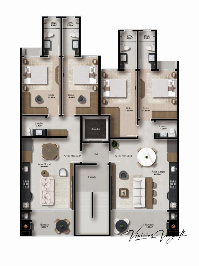 Apartamento, 2 quartos, 80 m² - Foto 8