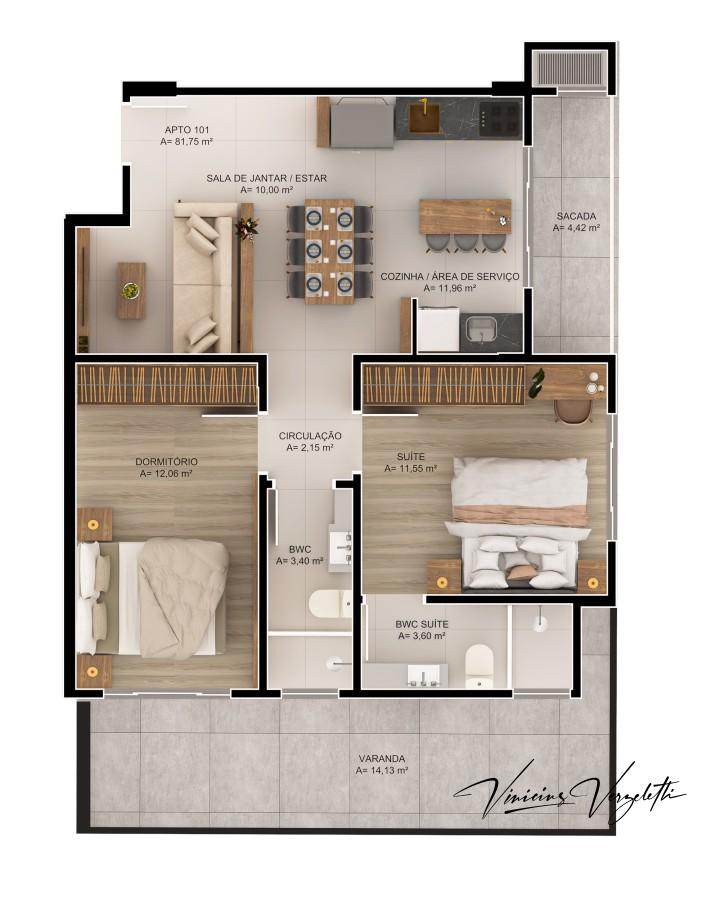 Apartamento, 2 quartos, 55 m² - Foto 11