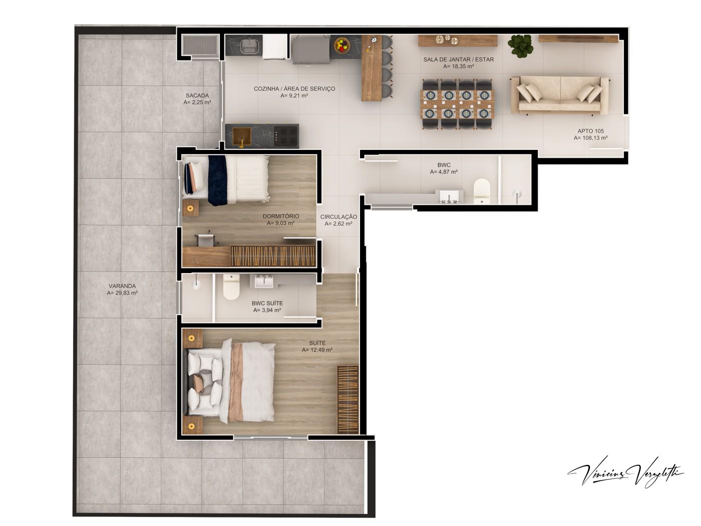 Apartamento, 2 quartos, 55 m² - Foto 15