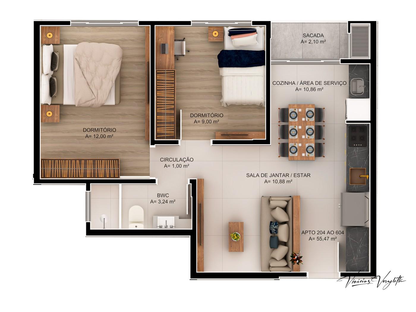 Apartamento, 2 quartos, 73 m² - Foto 20