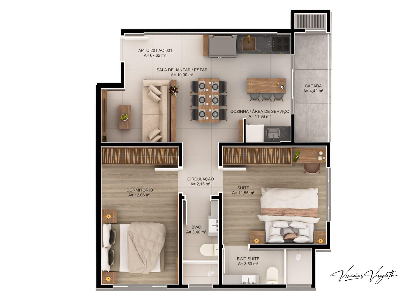 Apartamento, 2 quartos, 73 m² - Foto 17