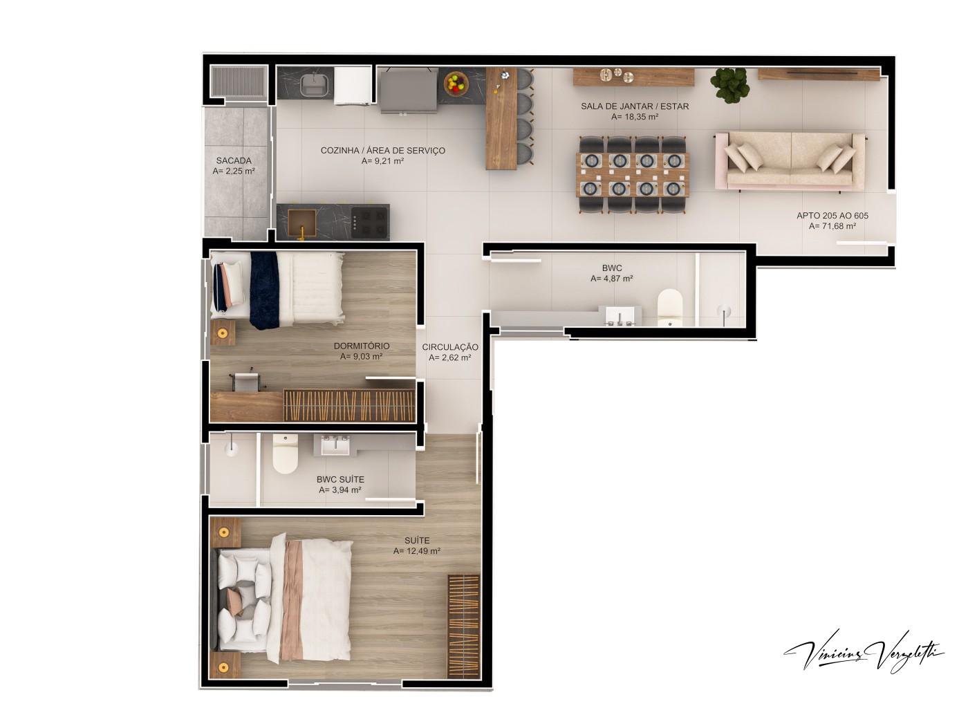 Apartamento, 2 quartos, 67 m² - Foto 21