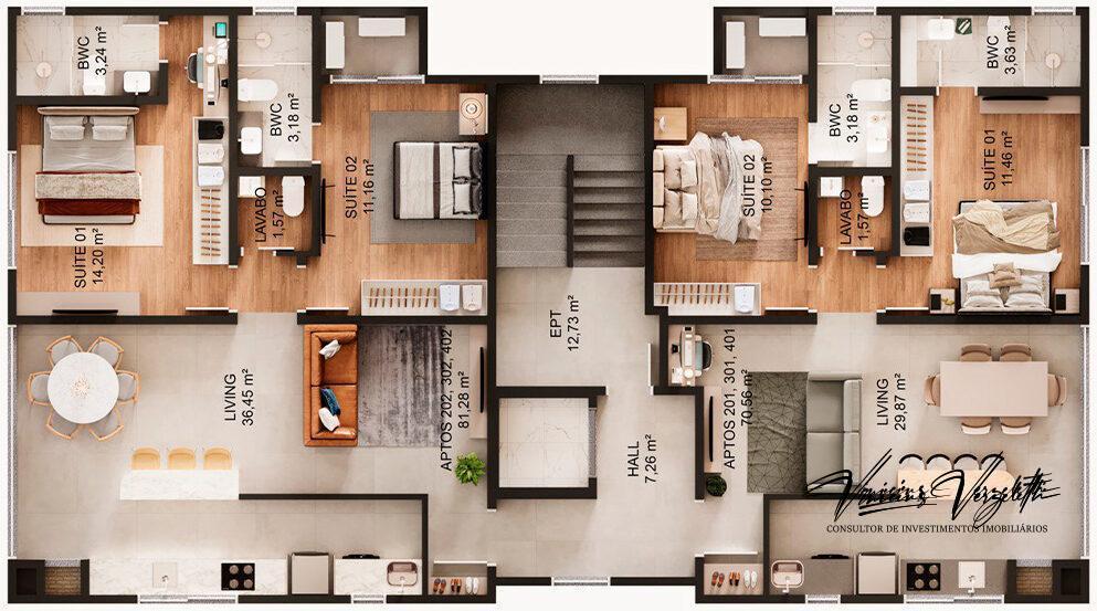 Apartamento, 2 quartos, 96 m² - Foto 13