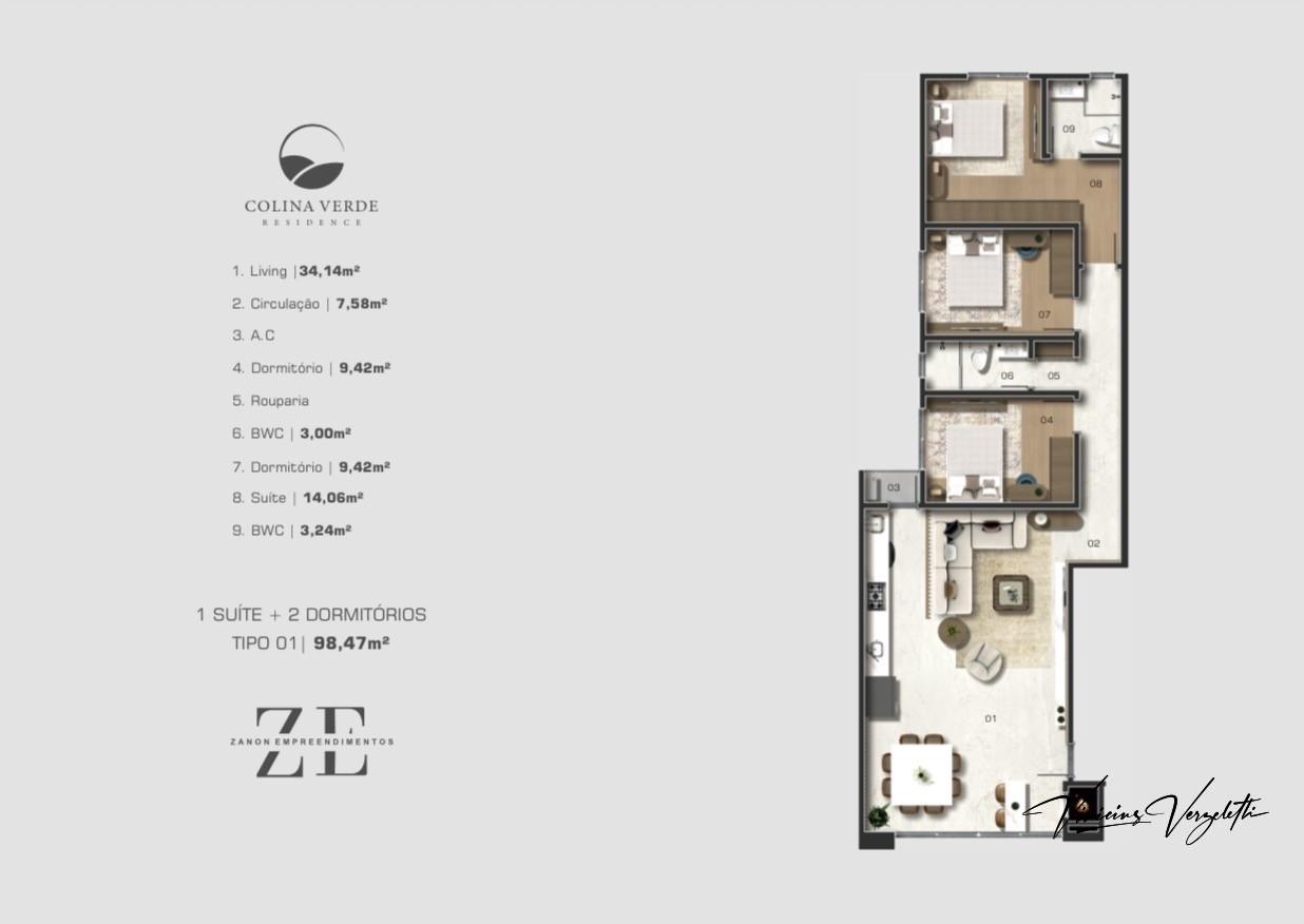 Apartamento, 3 quartos, 98 m² - Foto 9