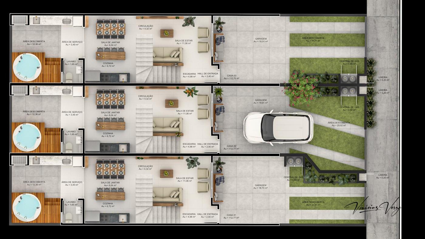 Sobrado, 3 quartos, 115 m² - Foto 3