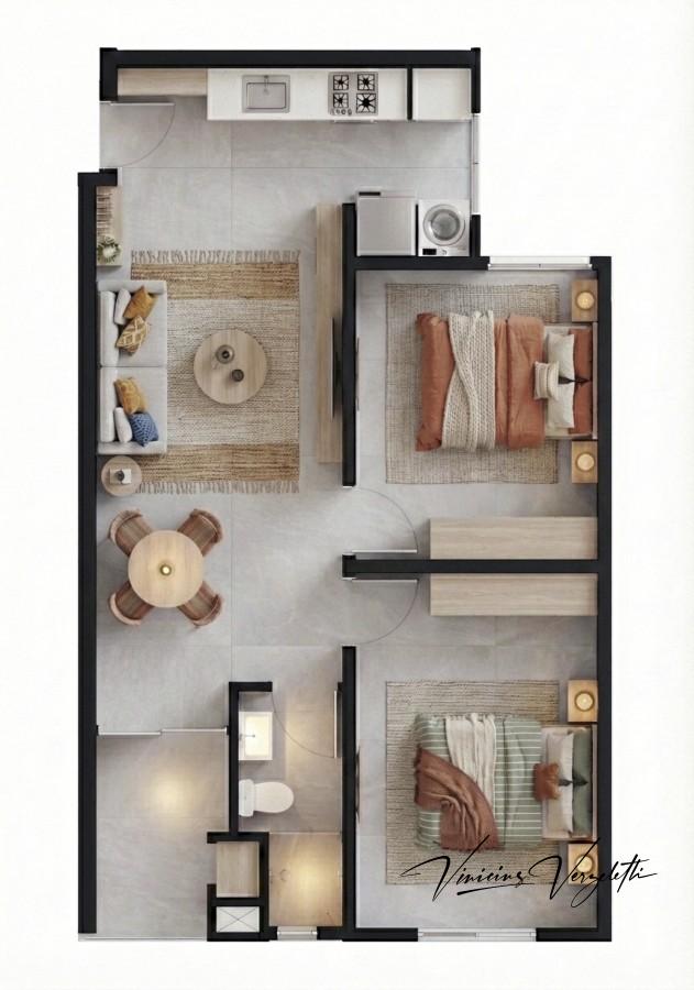 Apartamento, 2 quartos, 65 m² - Foto 6