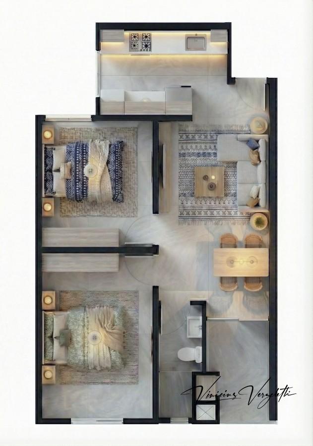 Apartamento, 1 quarto, 43 m² - Foto 7