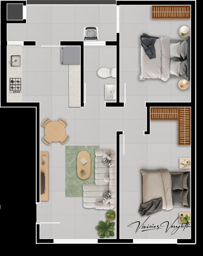 Apartamento, 2 quartos, 55 m² - Foto 9