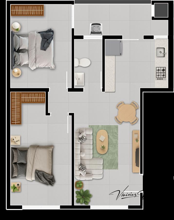 Apartamento, 2 quartos, 55 m² - Foto 10