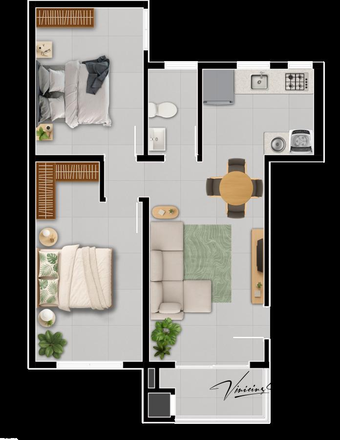 Apartamento, 2 quartos, 55 m² - Foto 11